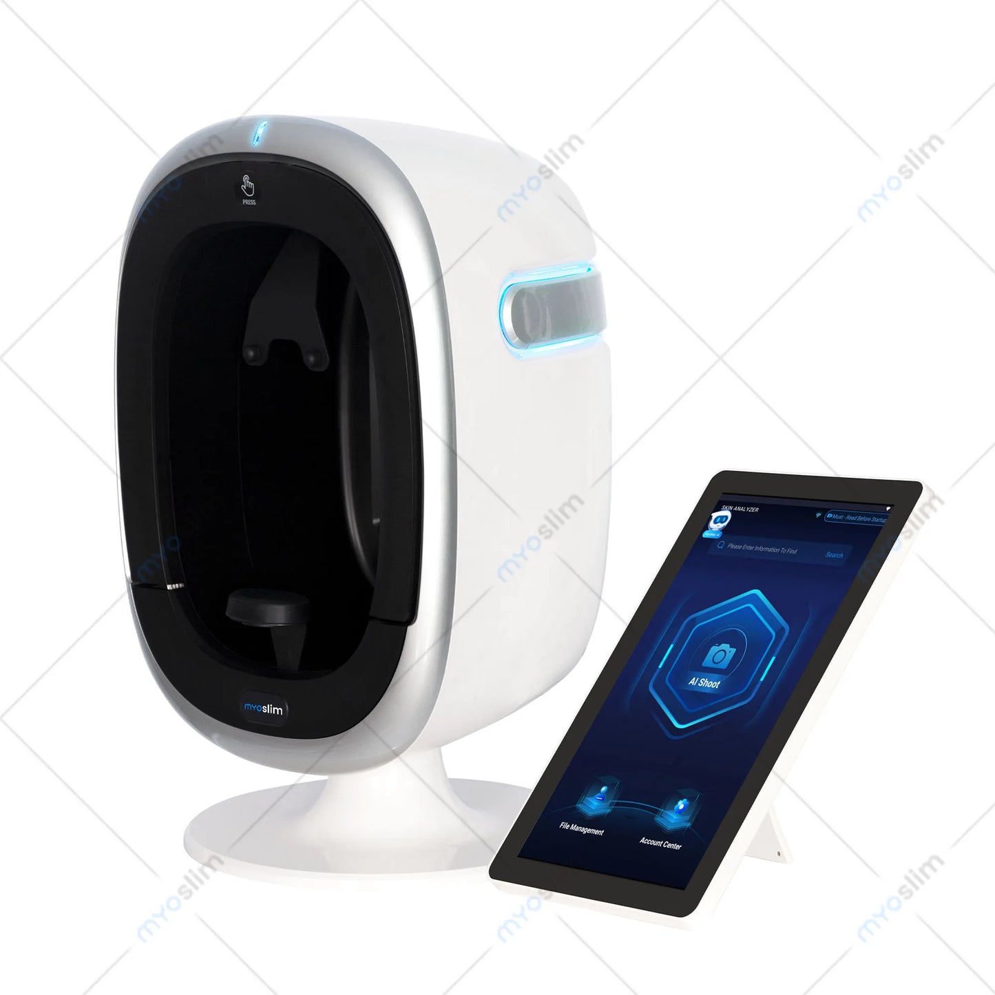 Emszero Soschi AI Skin Analyzer Machine Facial Diagnostic Scanner