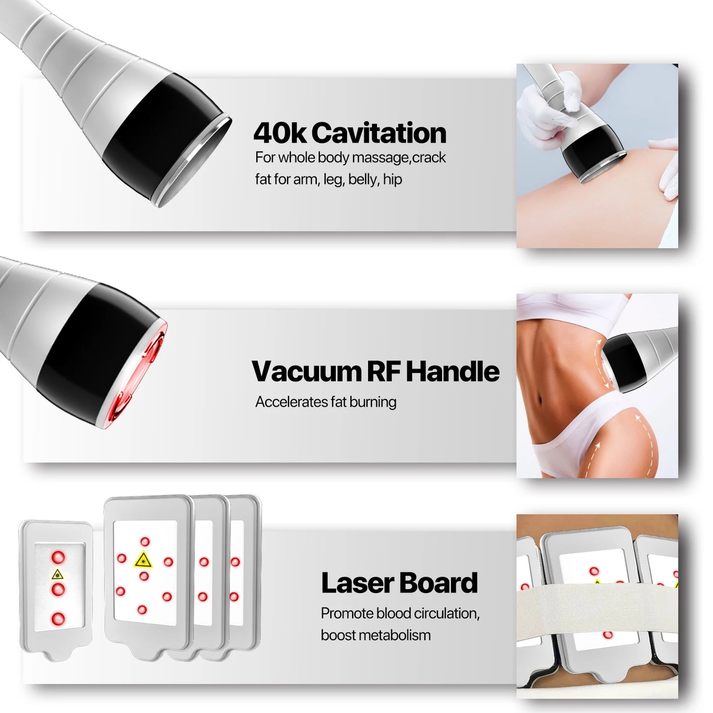 Amilibeauty 6 In 1 Cavitation Ultrasonic Body Massage Instrument