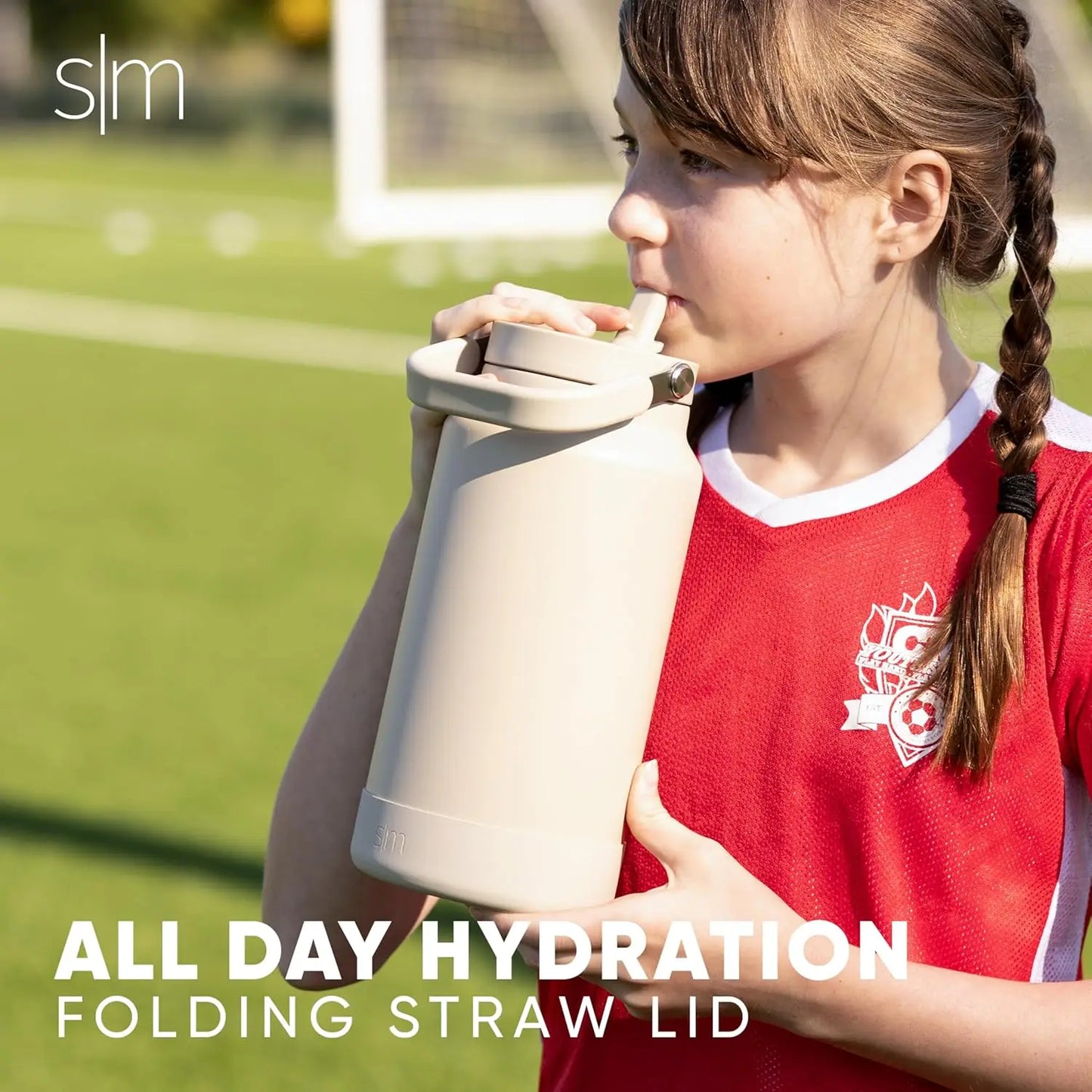 Insulated Stainless Steel Water Bottle With Straw And Handle