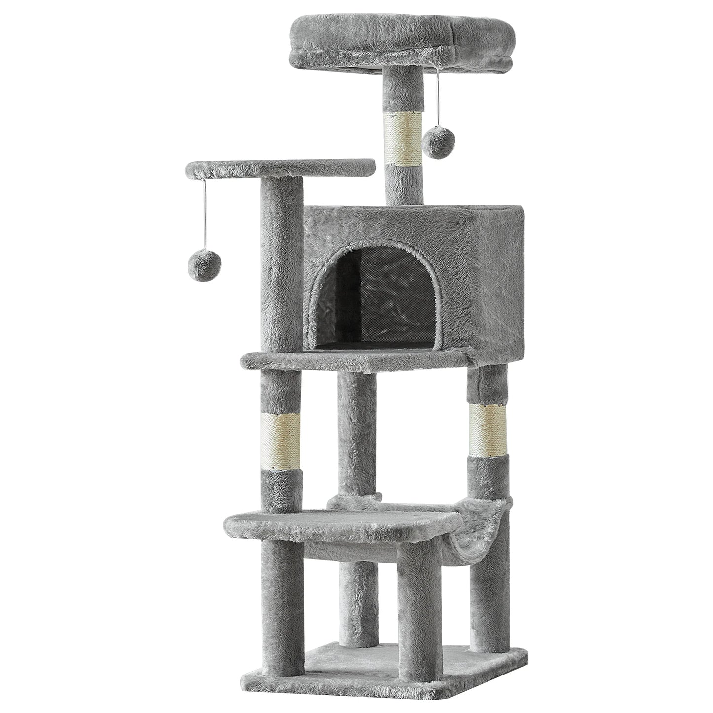 JHK Cat Tree Tower for Multi-Cat Homes and Scratching Posts