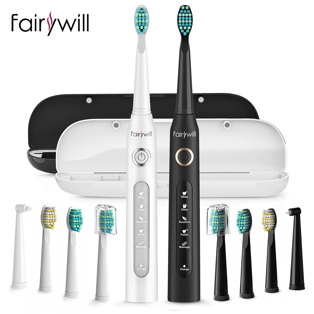 Fairywill Sonic Electric Toothbrush FWD7 USB Charging 5 Modes