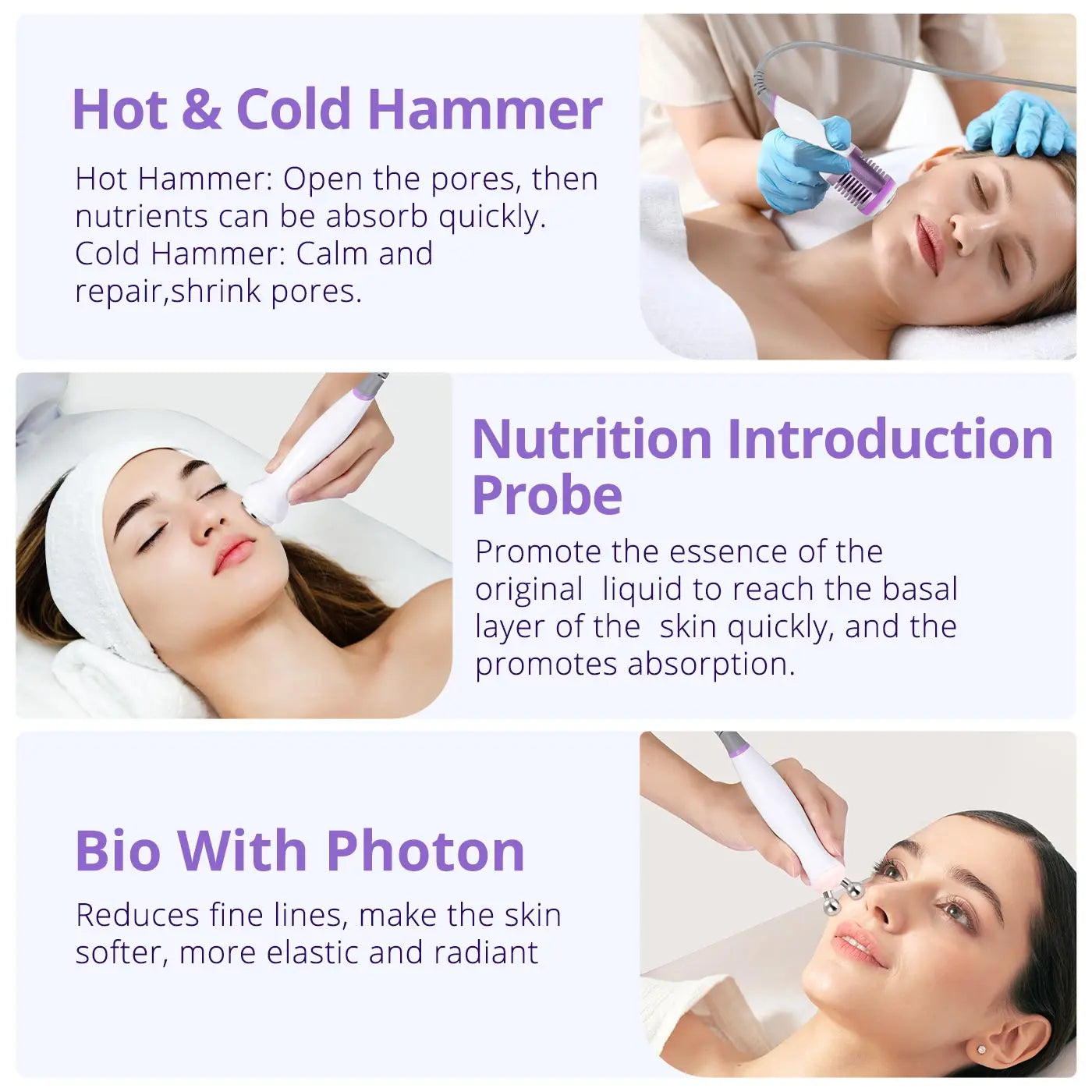 UNOISETION Hydro Water Oxygen Jet Peel Facial Machine