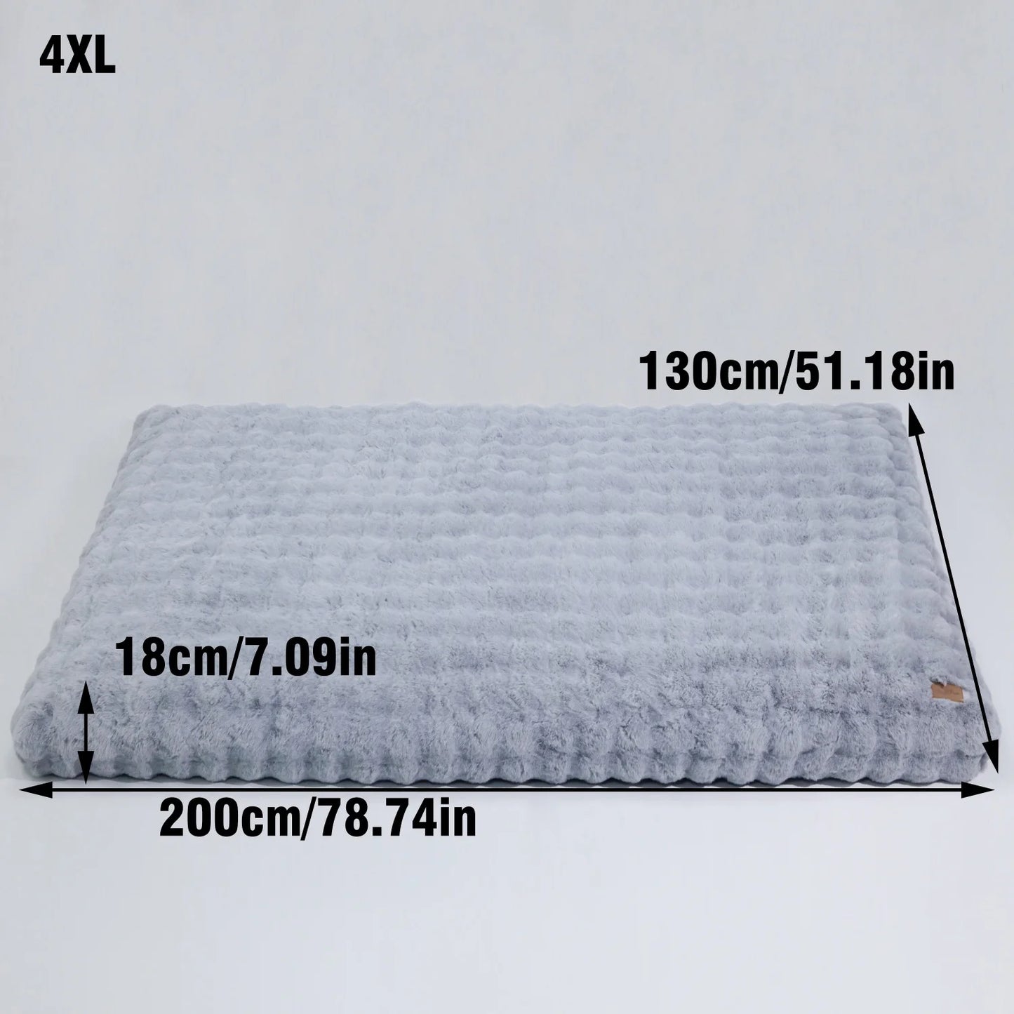 BINGOPAWCN Ultra Soft Plush Dog Bed With Thick Foam Base