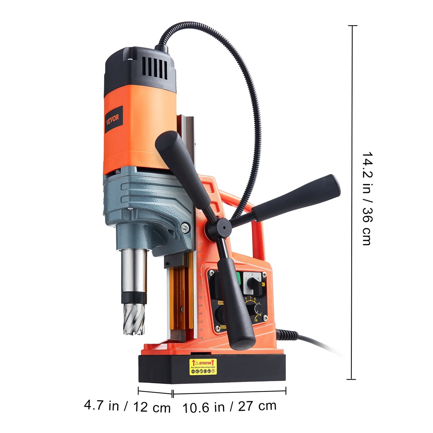 SucceBuy 1300W 1400W Magnetic Core Drill Press High Torque