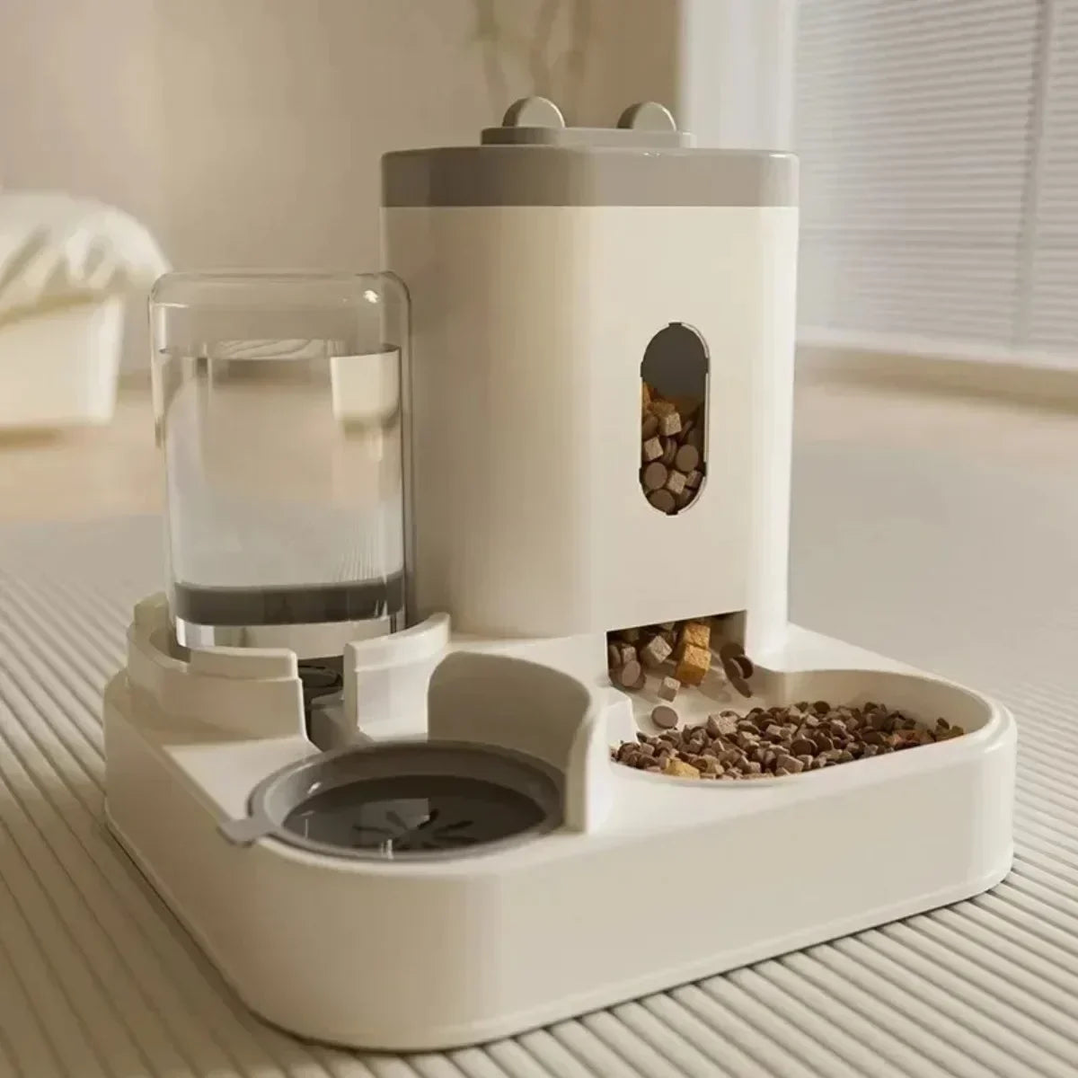 Automatic Pet Feeder And Water Fountain For Dogs And Cats Large Capacity