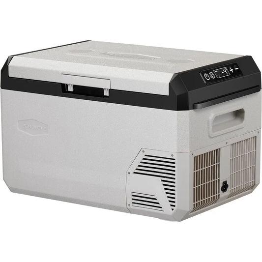 XMSJ 12V Car Refrigerator Portable Freezer with Reversible Door