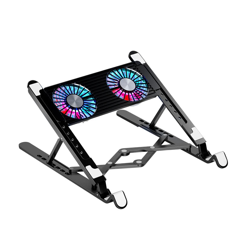 Jaysuing Laptop Cooling Pad With 4 Fans Foldable Stand RGB