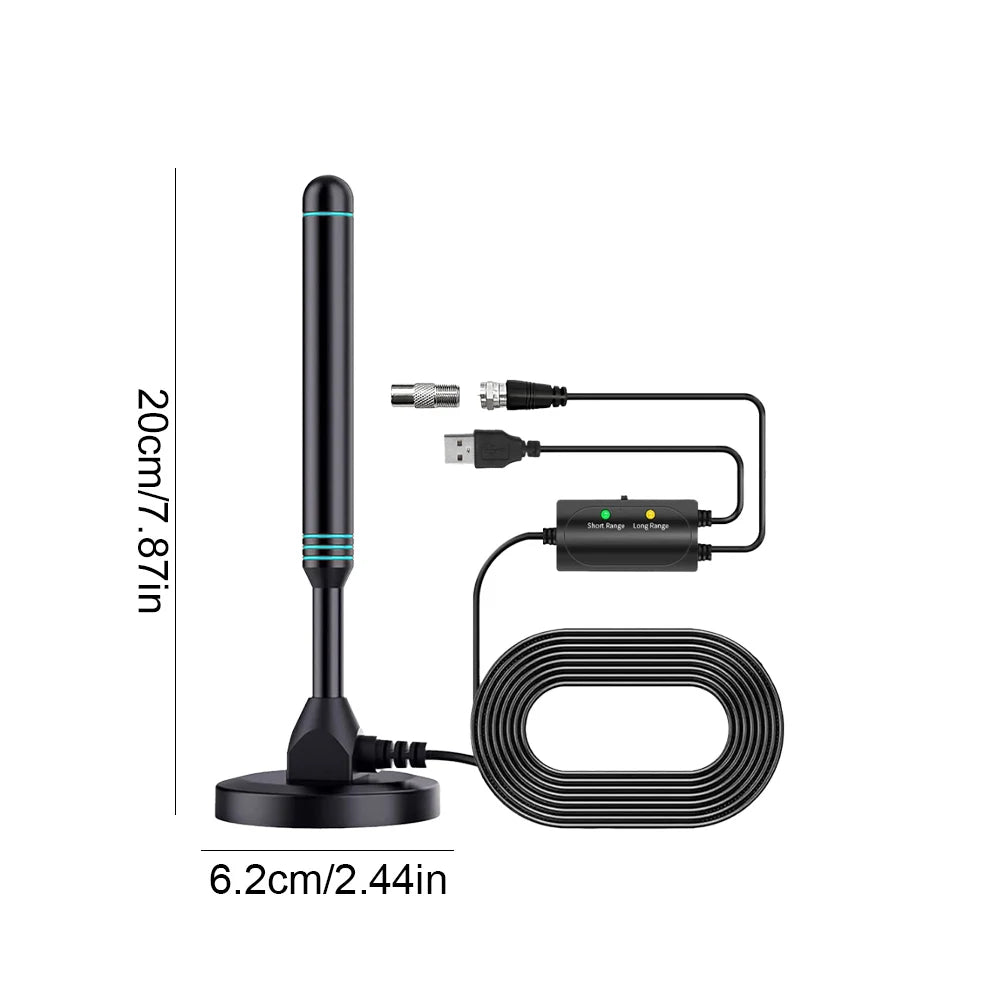 APWIKOGER 4K HDTV Digital Antenna With Signal Amplifier Indoor Outdoor