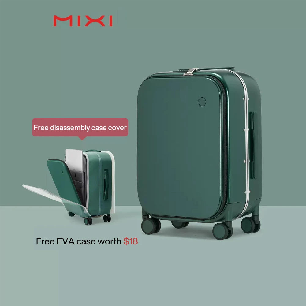 Mixi Aluminum Frame Suitcase Carry On Rolling Luggage M9260